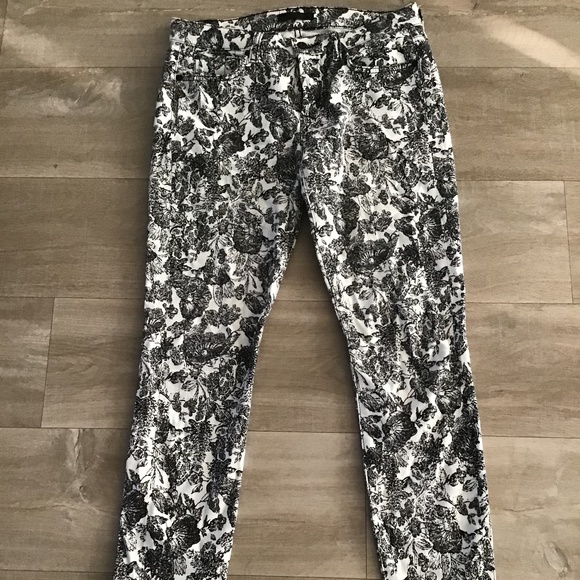7 For All Mankind Patterned Pants - Picture 1 of 2